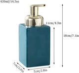 420ml/14.2oz Ceramic Foaming Soap Dispenser Letter