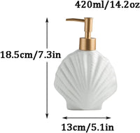 Ceramic Soap Dispenser,Marine Series Reusable Loti