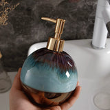 21.9oz/650ml Ceramics Soap Dispenser Refined Embos