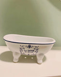 Ceramic Clawfoot Tub Bathtub Soap Dish Soap Holder