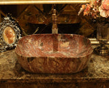 Ceramic Countertop Basin Art Hand-made Hand-painte