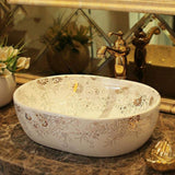 Ceramic Countertop Basin White ceramic painting ar