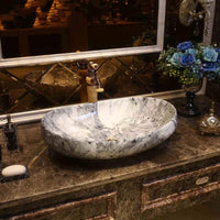 Ceramic Countertop Basin Oval  Ceramic Bathroom Ar