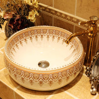 Ceramic Countertop Basin Art wash basin ceramic ab